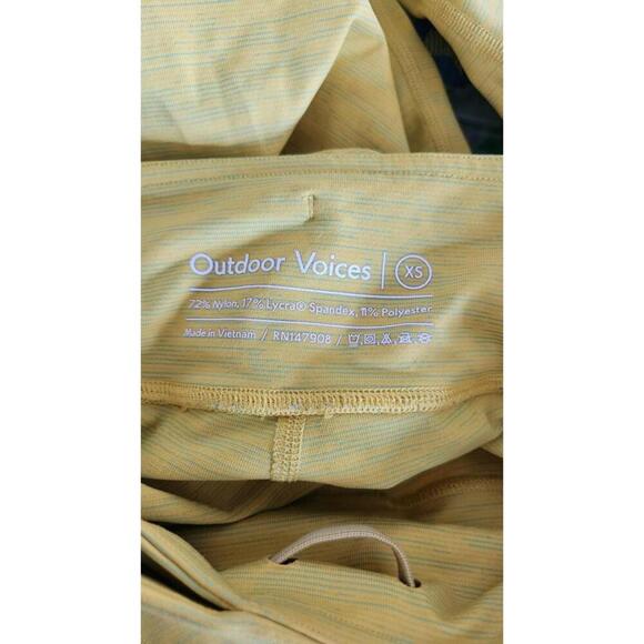 Outdoor Voices Leggings Womens XS 7/8 Athletic Yoga Pants Textured Stretch - Picture 4 of 5